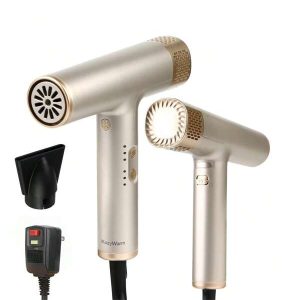 High Speed Hair Dryer, 200M Negative Ions, 110K RPM Brushless Motor, 1500W For Quick Drying, 4 Temps&3 Speeds, Low Noise-Perfect For Home/Travel US A Type Plug(110-127V)