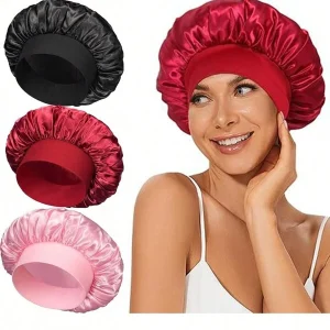 1pc High Elasticity Hair Wrap Turban, Women Beauty Shower Cap Haircare Hat Multicolor